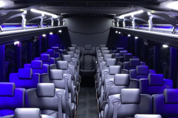 Des Moines Charter Bus Interior