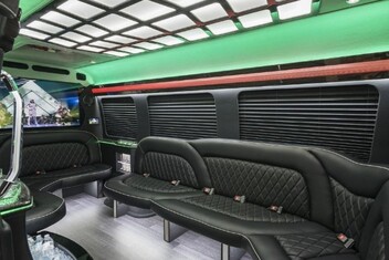 Des Moines Sprinter Party Bus Interior