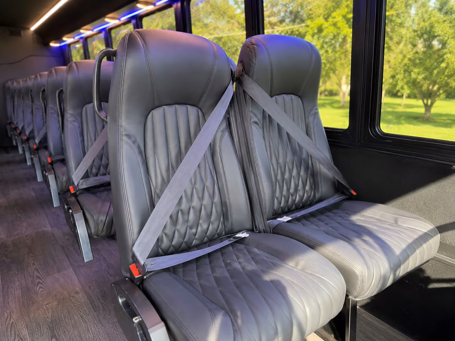20 passenger minibus interior